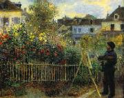 Pierre Renoir Monet Painting in his Garden china oil painting artist